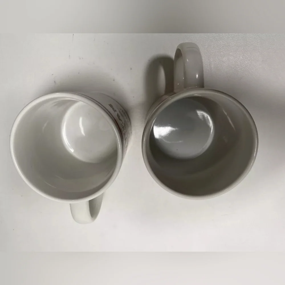Jim Beam Kentucky Bourbon Straight Whiskey/Coffee Ceramic Mugs set of 2 EUC